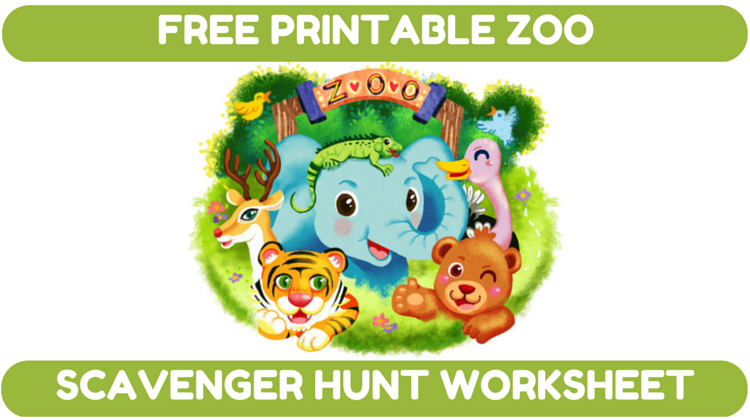 NEW 787 ZOO SCAVENGER HUNT WORKSHEET | zoo worksheet