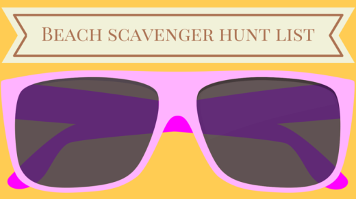 Beach Scavenger Hunt List - Free Printable List With 30 Items