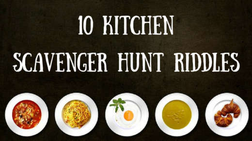 scavenger hunt clue for kitchen table
