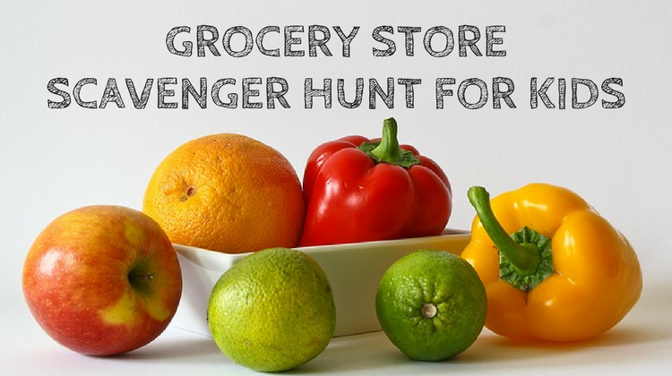 Grocery Store Scavenger Hunt For Kids