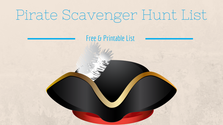 Pirate Scavenger Hunt List