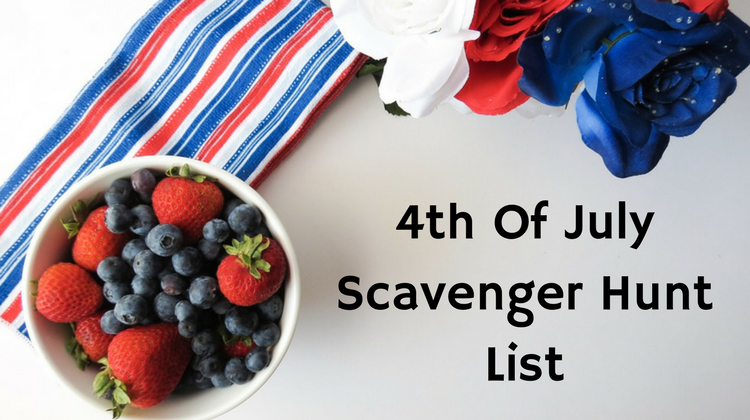 4th Of July Scavenger Hunt List