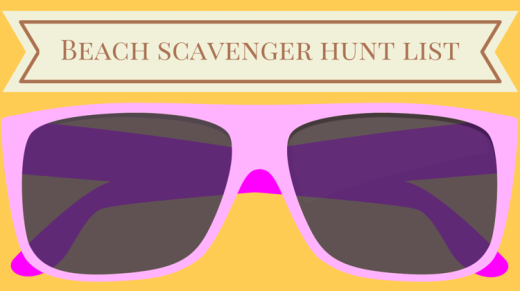 Beach Scavenger Hunt List