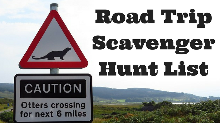 Road Trip Scavenger Hunt List