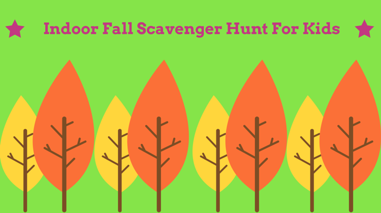 Indoor Fall Scavenger Hunt Idea For Kids
